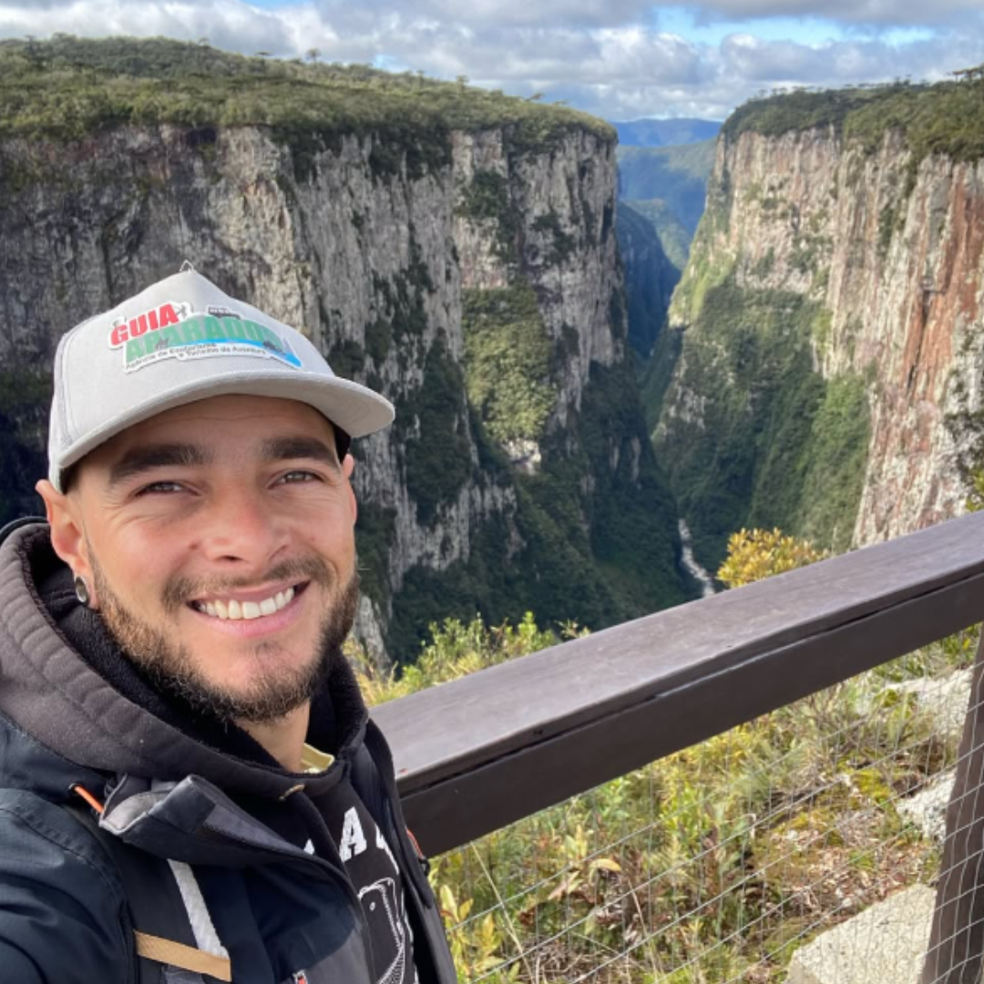 Alezir deixou um depoimento sobre o guiamento de trilhas da Aline